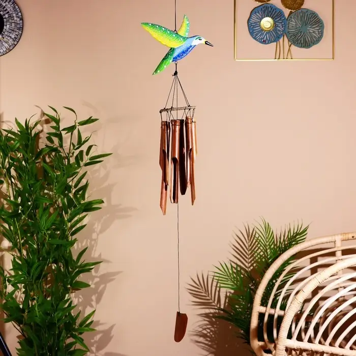 Музыка ветра "Колибри" бамбук 22х11х100 см