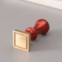 Печать для сургуча с пластиковой ручкой "Рамка в виде марки" 6,3х2,5х2,5 см