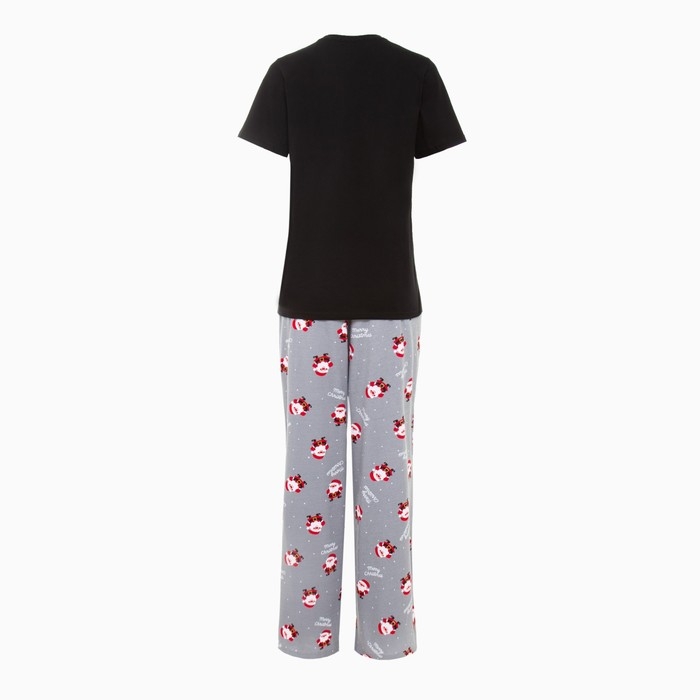 Пижама новогодняя женская (футболка и брюки) KAFTAN Пижама новогодняя женская (футболка и брюки) KAFTAN "Дед мороз" размер 40-42