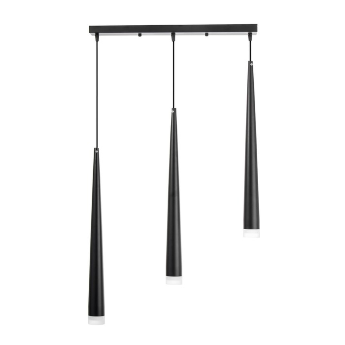 Светильник BayerLux Подвес BayerLuxной "Титан" 3хLED 9Вт 4000К черный 50х5,3х53-203см