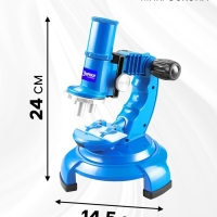 Набор учёного &laquo;Телескоп+Микроскоп&raquo;, 3-х кратное увеличение, световые эффекты, работает от батареек