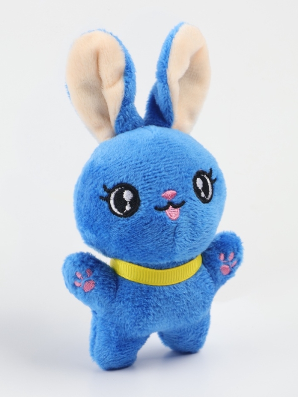 Мягкая игрушка  "Заяц", цвет синий, 10х7х5 см