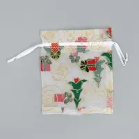 Мешочек подарочный органза &laquo;Золотые мгновения&raquo;, 10 х 12 см +/- 1.5 см