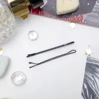 Невидимки для волос &laquo;Классика&raquo;, набор 24 шт. (+-3 шт.), ребристые, 5 см, чёрные