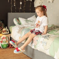 Тапочки детские, размер 34-35, цвет голубой Тапочки детские, размер 34-35, цвет голубой