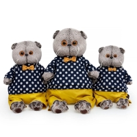 Мягкая игрушка "Басик в джемпере в цветочек", 22 см Ks22-274