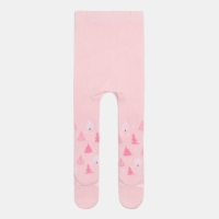 Колготки Крошка Я "Ёлочки", розовый, рост 74-80 см
