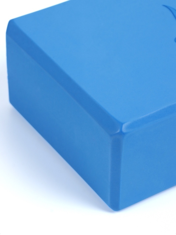 Блок для йоги 23 х 15 х 7,5 см, вес 120 гр, цвет синий