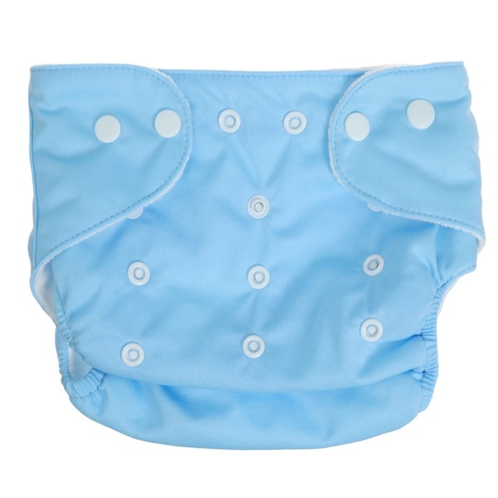 Многоразовый подгузник, 3-15 кг, цвет голубой, Крошка Я Многоразовый подгузник, 3-15 кг, цвет голубой, Крошка Я