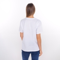 Футболка женская &laquo;Дракон&raquo;, цвет белый/принт красный, размер 54