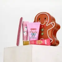 Новогодний подарочный набор косметики: крем для рук, бальзам для губ, пилочка для ногтей, URAL LAB