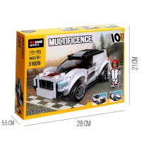 Конструктор блочный «Спорткар», 10 вариантов сборки, 172 детали Конструктор блочный «Спорткар», 10 вариантов сборки, 172 детали