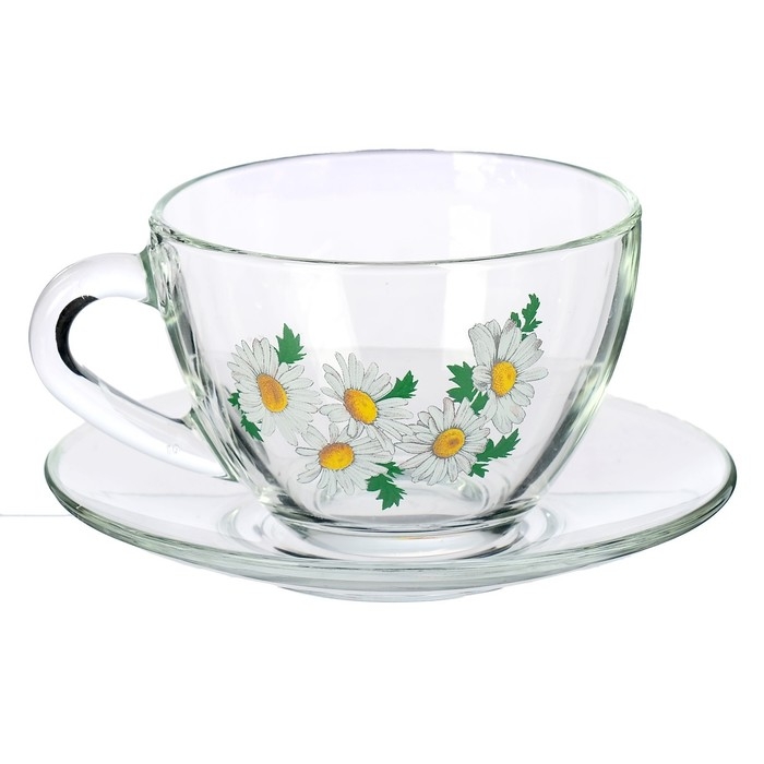 Набор чайный &laquo;Ромашковое поле&raquo;, 200 мл, в чемоданчике
