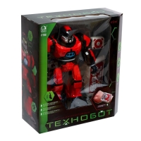 Робот радиоуправляемый «Технобот», 2 пульта, жесты, с аккумулятором, цвет красный Робот радиоуправляемый «Технобот», 2 пульта, жесты, с аккумулятором, цвет красный