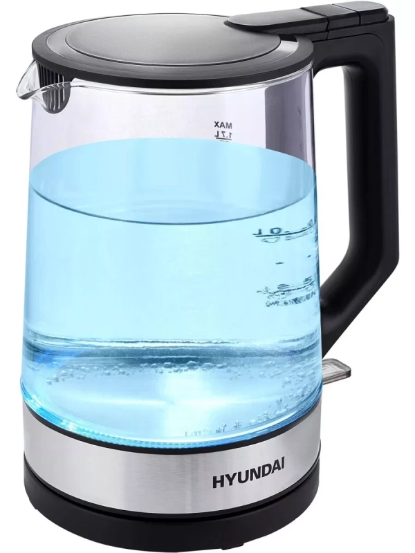 Чайник HYK-G8808 1.7л. 2200Вт черный серебристый