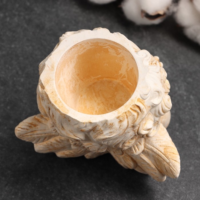 Подсвечник "Молящийся ангел" 10х11,5х11см, позолота