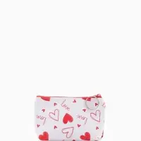 Кошелек жен 13-01-01 Июнь2503, 11*3,5*8,5 см, отд на молнии, белый-красный