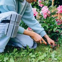 Наколенники защитные, универсальные, 19 &times; 16.5 см, серые