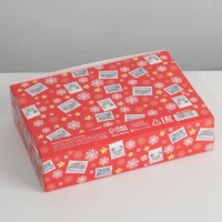 Коробка подарочная новогодняя складная &laquo;Почта&raquo;, 21 х 15 х 5 см, Новый год