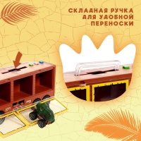 Грузовик инерционный &laquo;Динозавр&raquo;, с 3 машинами, световые и звуковые эффекты