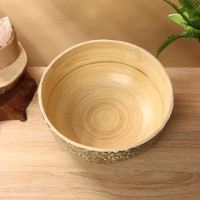 Салатник 25х25х11см, бамбук