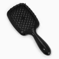 Расчёска массажная прям-к 7,5*17&plusmn;1см черн пак QF