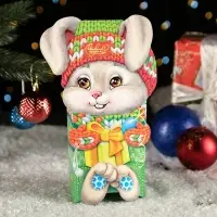 Подарочная коробка &laquo;Заяц Новогодний&raquo;, 12&times;7&times;23 см