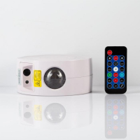 Световой прибор &laquo;Звёздное небо&raquo; 5 см, лазер, динамик, пульт ДУ, свечение мульти, 5 В