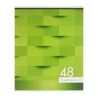 Тетрадь 48 листов в клетку Calligrata &laquo;Мозаика&raquo;, обложка мелованный картон, блок №2, белизна 75% (серые листы), МИКС