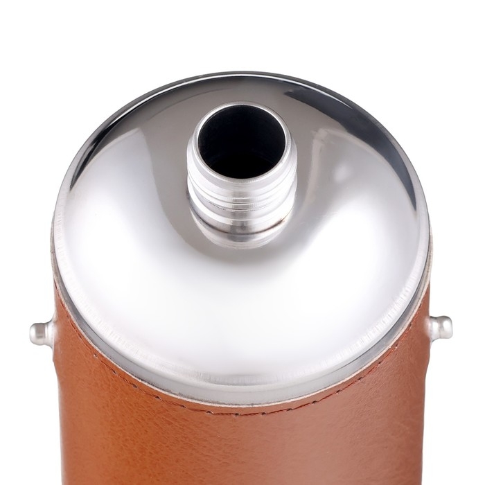 Фляжка для алкоголя "Запас", нержавеющая сталь, чехол, 300 мл, 3 стопки по 30 мл