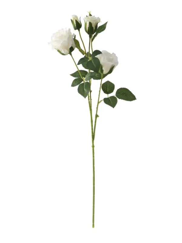 Цветы искусственные &laquo;Роза Августина галант&raquo;, d=6 см, h=55 см, белые