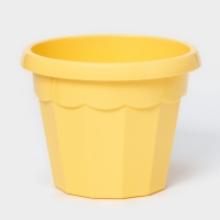 Горшок для цветов с поддоном Доляна &laquo;Эрика&raquo;, 1,8 л, пластиковый, цвет жёлтый