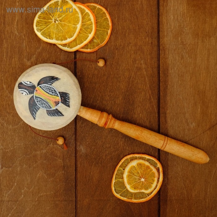 Сувенирный музыкальный инструмент "Клон-тонг" 22х6х4 см МИКС