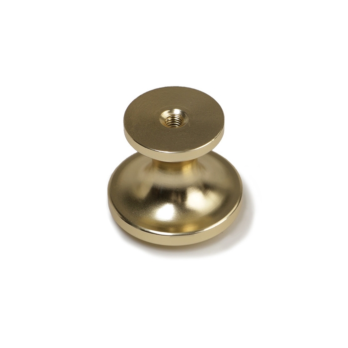 Ручка-кнопка CAPPIO RK148, d=30 мм, цвет сатиновое золото, 8 шт.