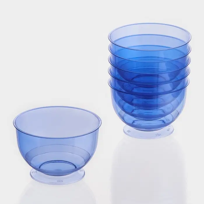 Креманка пластиковая одноразовая &laquo;Кристалл&raquo;, 200 мл, синяя