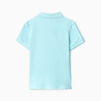 Футболка детская поло MINAKU: Basic line цвет голубой, рост 116