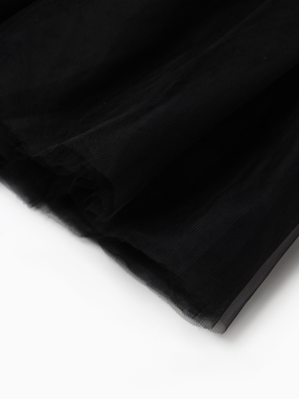 Платье нарядное детское MINAKU: PartyDress, чёрное, рост 128 см