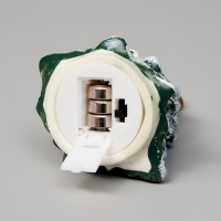 Светодиодная фигура "Зеленая елка" 9.8х5.5х6.5, 1 LED, LR44x3(в компл.), Т/БЕЛЫЙ