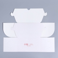 Коробка для капкейков, кондитерская упаковка с окном, 2 ячейки, &laquo;Розы&raquo;, 16 х 10 х 10 см