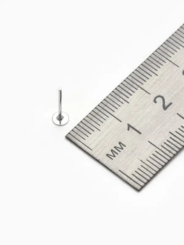 Швензы &laquo;Гвоздики&raquo; для изготовления пусет, 4 мм (набор 5пар), цвет серебро