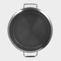 Кастрюля из нержавеющей стали Hanna Kn&ouml;vell с крышкой, 10 л, d=25 см, h=18 см, толщина 0,8мм, дно ТРС, толщина дна 4,4 мм, 201 сталь, индукция