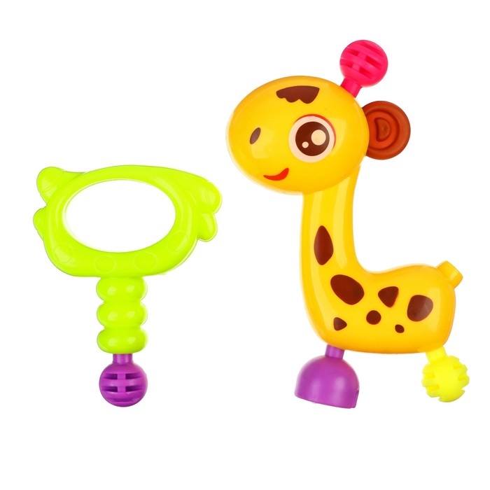 Набор погремушек Крошка Я &laquo;Собери меня&raquo;, 10 шт, яркие цвета