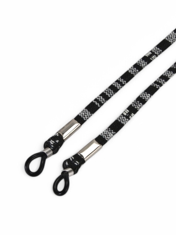 Шнурок для очков на шею 70 см, черный с узором