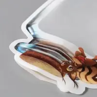 Пакет для хранения "Стеклянная баночка с пробкой. Белочка", застёжка zip-lock 17х24,5+7 см   1088652