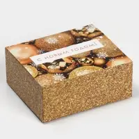 Подарочная коробка складная, новогодняя&laquo;Новогодние шары&raquo;, 12 х 10 х 5 см, Новый год