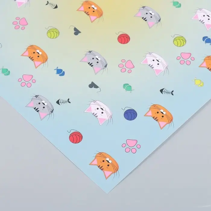 Бумага для скрапбукинга "Котята" плотность 180 гр 30,5х32 см