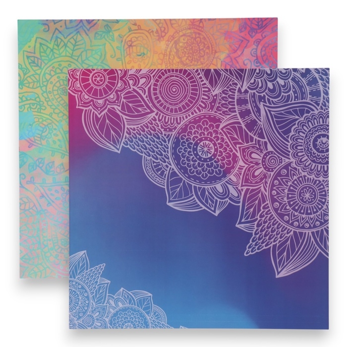 Фотофон двусторонний картон плотность 350 гр "Мехенди" 50х50 см