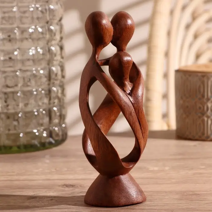 Сувенир &laquo;Семья&raquo;, 20&times;6&times;6 см, дерево, коричневый