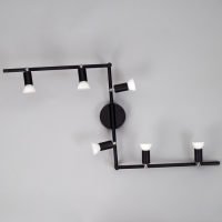 Спот "Дарни" 6хGU10 35Вт черный 102х15 см