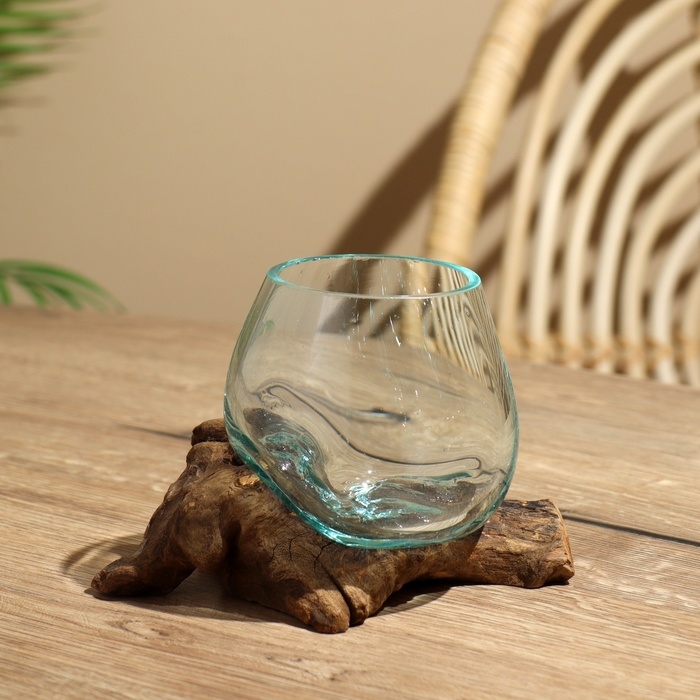 Вазон на коряге "Очарование" 12х10х10 см